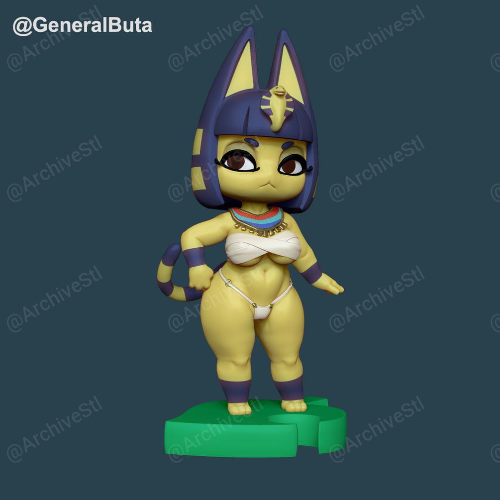 埃及猫 Ankha 3D打印图纸